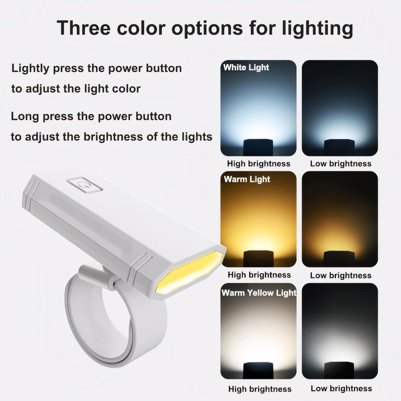 Omeet LED Wrist Flashlight, 3 Color temperatures, 360 Degree Adjustable, Suitable for Nighttime Cycling, Running, Fishing, and Reading - Image 2